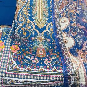 Karizma pure cotton dresses with soft siffon orna